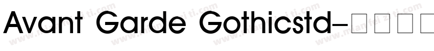 Avant Garde Gothicstd字体转换
